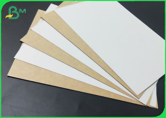 Material de la caja de embalaje de madera Papel Kraft de calidad alimentaria blanco con espalda marrón