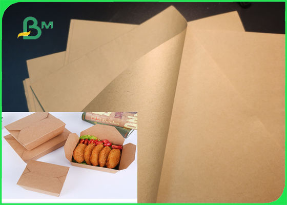 Papel de la pulpa de madera 40gsm 50gsm Brown Kraft para la resistencia de rasgón del bolso de compras