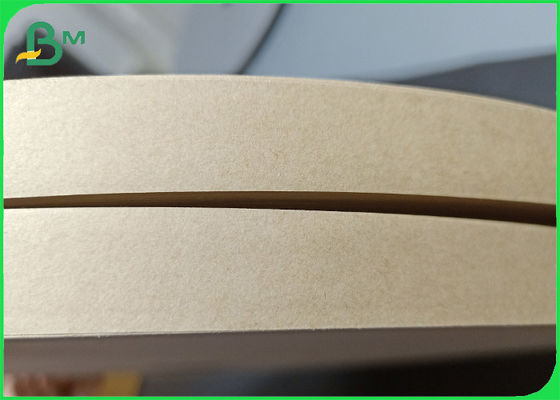 Papel de bebida de paja marrón de alta dureza en rollo
