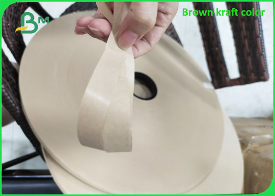 Rollos materiales del artículo de la paja de papel biodegradable blanca fuerte de Kraft 60gsm + 120gsm