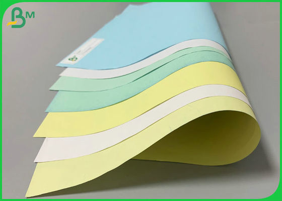papel sin carbono verde azul de la anchura de 55gsm 787m m para hacer el libro de recibo A5