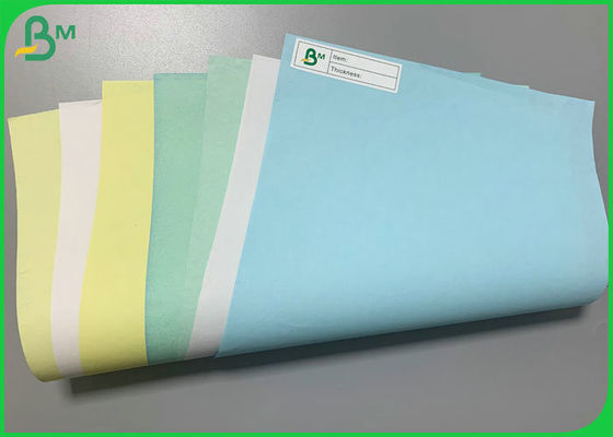 papel sin carbono verde azul de la anchura de 55gsm 787m m para hacer el libro de recibo A5