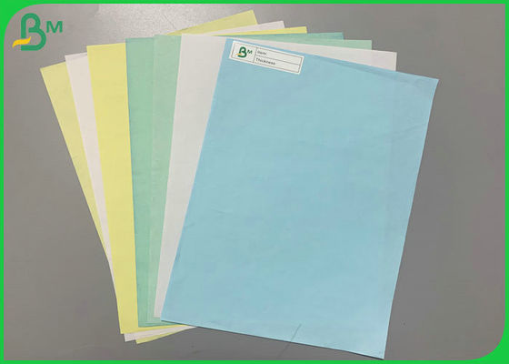 papel sin carbono verde azul de la anchura de 55gsm 787m m para hacer el libro de recibo A5