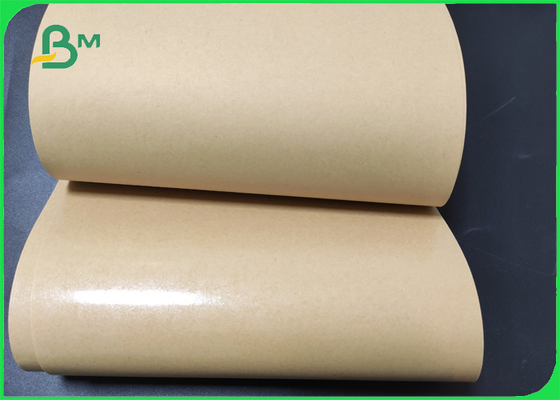 papel cubierto PE de los bolsos del embalaje del pan de 60gsm 80gsm Kraft Brown 780m m