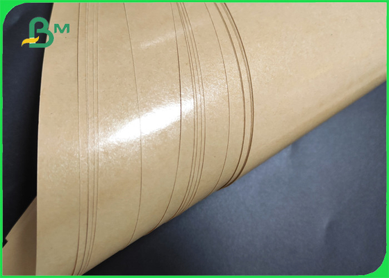 papel cubierto PE de los bolsos del embalaje del pan de 60gsm 80gsm Kraft Brown 780m m