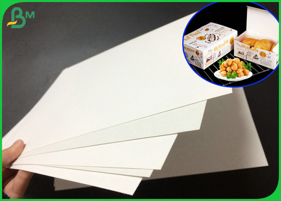 Papel de marfil revestido de la categoría alimenticia del lado de 325GSM 350GSM uno para la caja del paquete de la torta