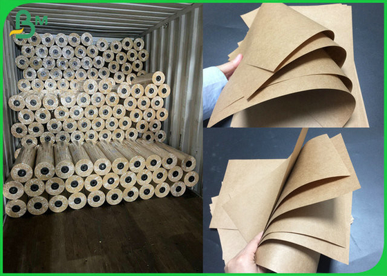 rollo de papel de Brown Kraft Jumbol del material de la aprobación de 1100m m 80gsm los E.E.U.U. FDA para el envasado de alimentos