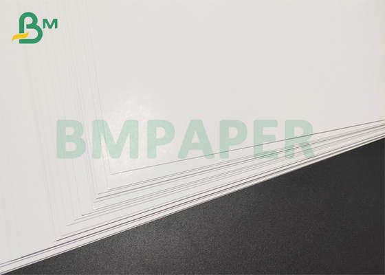 papel de imprenta de alta calidad de papel echado a un lado doble del folleto brillante 130gsm