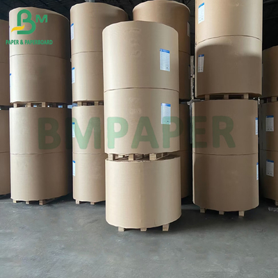 50gm - 200gm Rollo de papel Kraft marrón resistente con buena expansibilidad