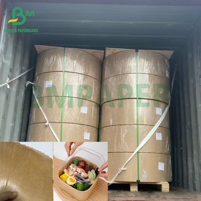 270 + 15 GSM Papel alimenticio impermeable a la grasa, marrón Kraft PE recubierto