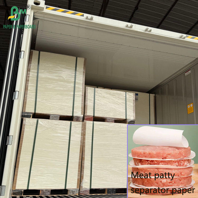 Papel separador para hamburguesas con doble recubrimiento de cera de 23 g/m² y 25 g/m² de 12